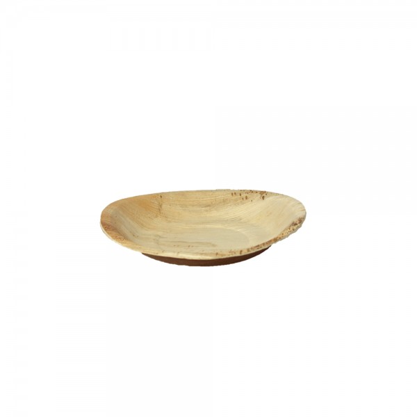 Teller rund aus Palmblatt Ø 17 cm, 1,5 cm tief