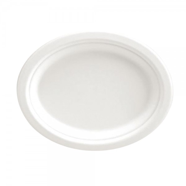 Teller Oval weiß 32 x 25,8 cm
