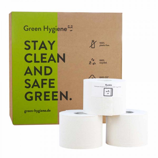 Green Hygiene Toilettenpapier 3-lagig hochweiß