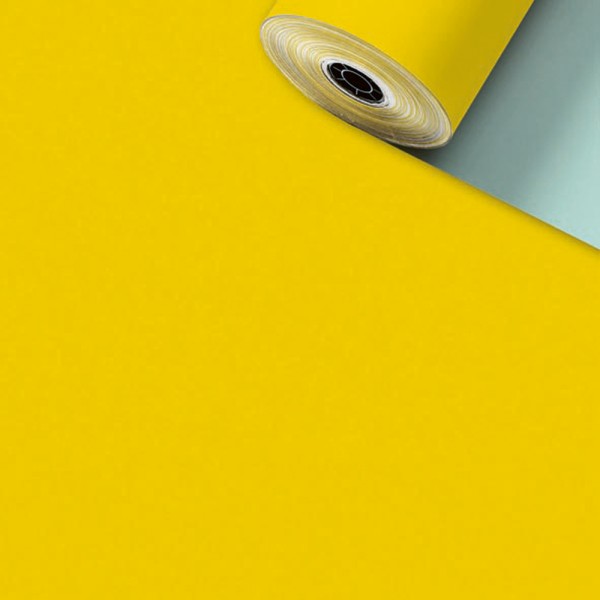 Stewo Geschenkpapier Rolle 70cm 200Meter Uni matt gelb