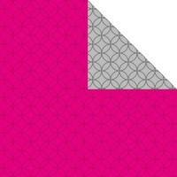 Geschenkpapier Rolle 50cm 250Meter pink/silber Circles