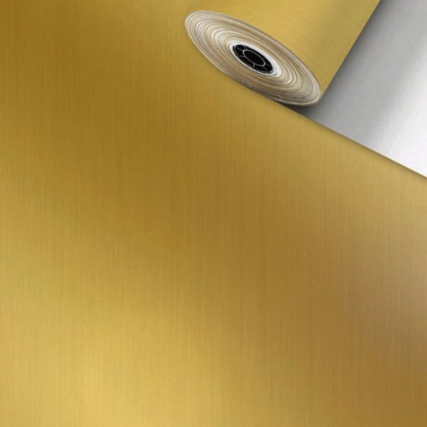 Stewo Geschenkpapier Rolle 50cm 250Meter uni streifen gold