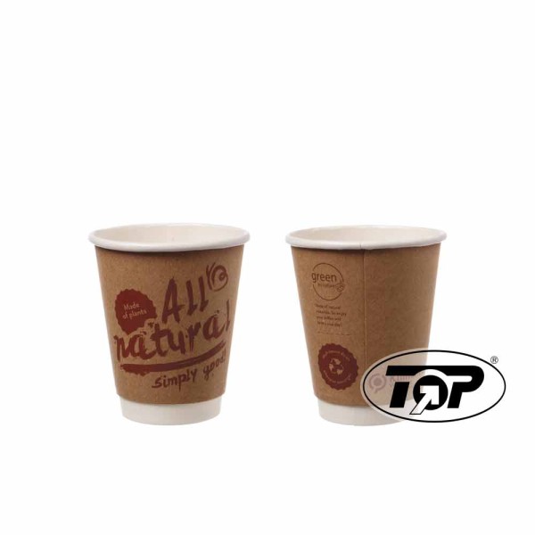 Kaffeebecher "All natural" braun, 200ml, Ø 80mm