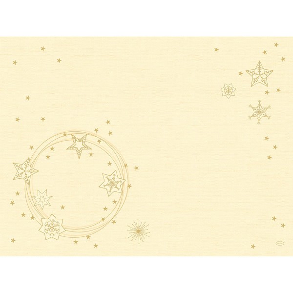 DUNI Tischset Dunicel 30x40 cm Star Shine Cream