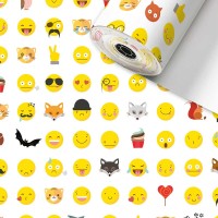 Stewo Geschenkpapier Rolle 50cm 50Meter Smilies