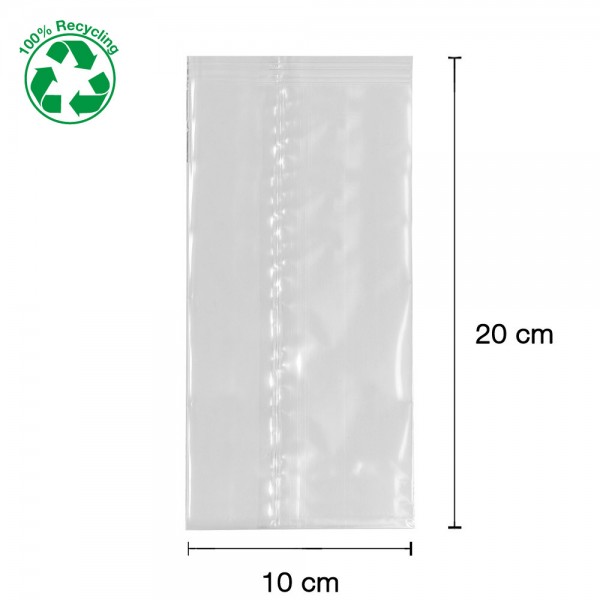Flachbeutel Zellglas 10x20cm transparent