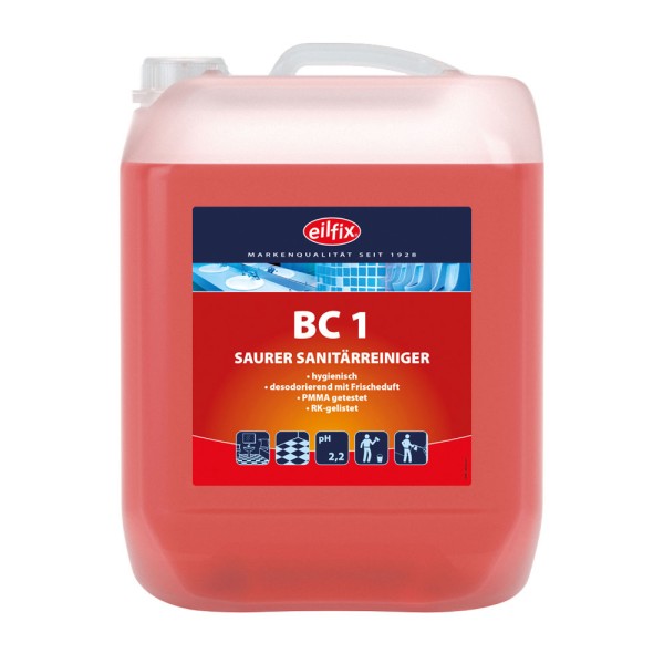 Eilfix saurer Sanitärreiniger BC 1 - 10 Liter