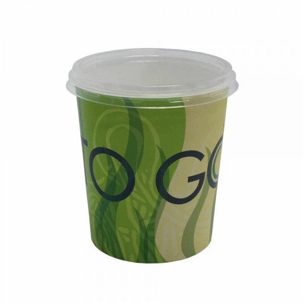 Food to go Container mit Deckel 400 ml.